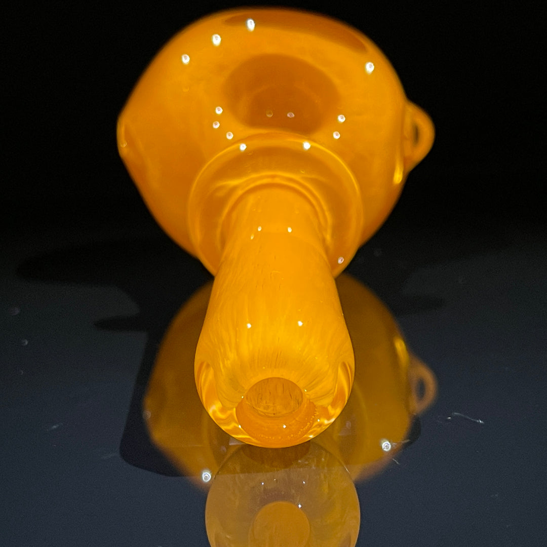 Thick Orange Frit Pipe Glass Pipe Chuck Glass