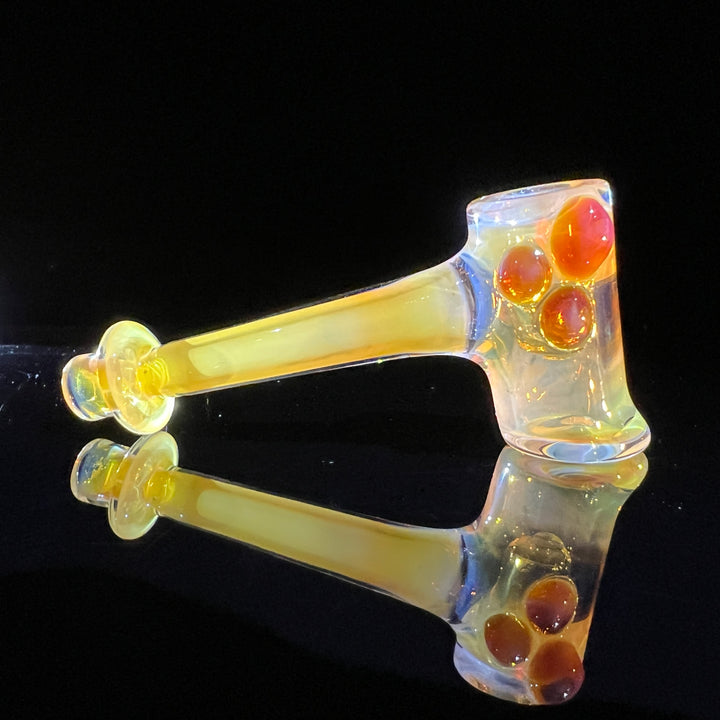 Silver Fumed Hash Hammer Glass Pipe KOP Glass   