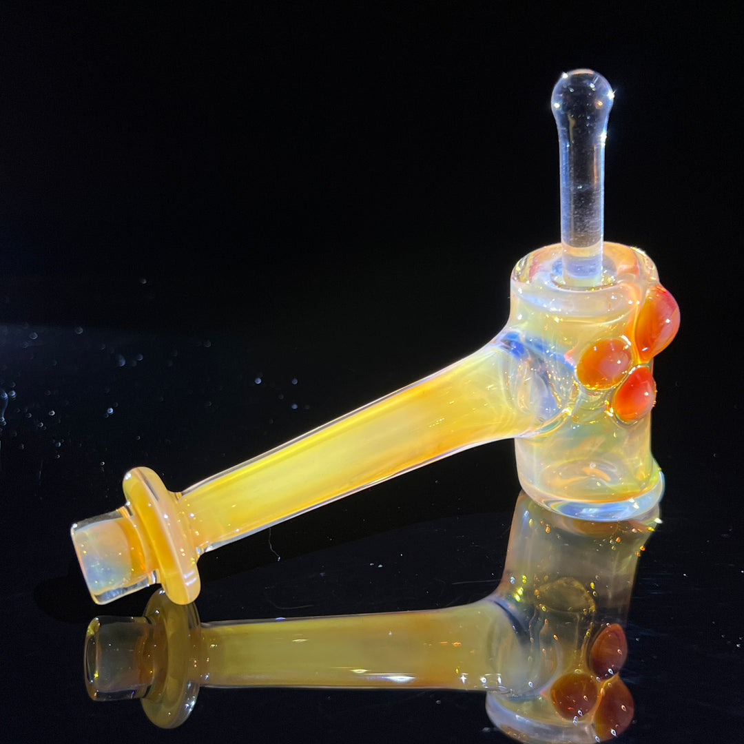 Silver Fumed Hash Hammer Glass Pipe KOP Glass   