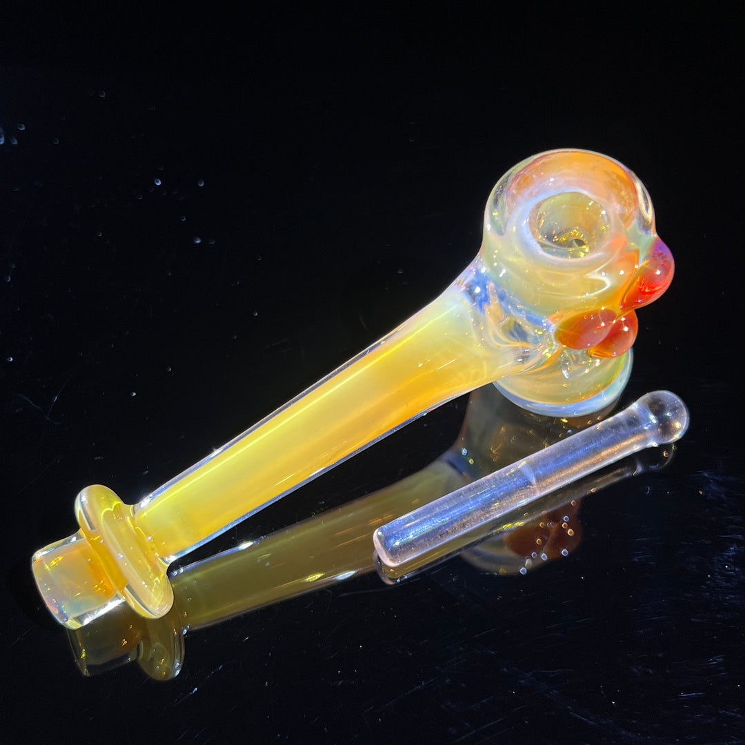 Silver Fumed Hash Hammer Glass Pipe KOP Glass   