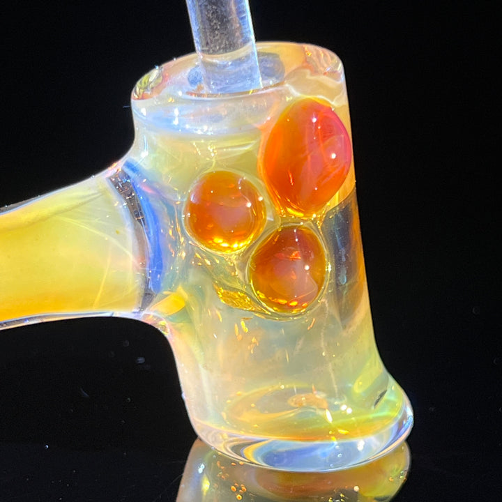 Silver Fumed Hash Hammer Glass Pipe KOP Glass   