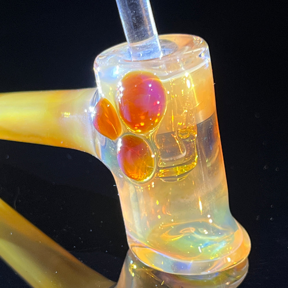 Silver Fumed Hash Hammer Glass Pipe KOP Glass   