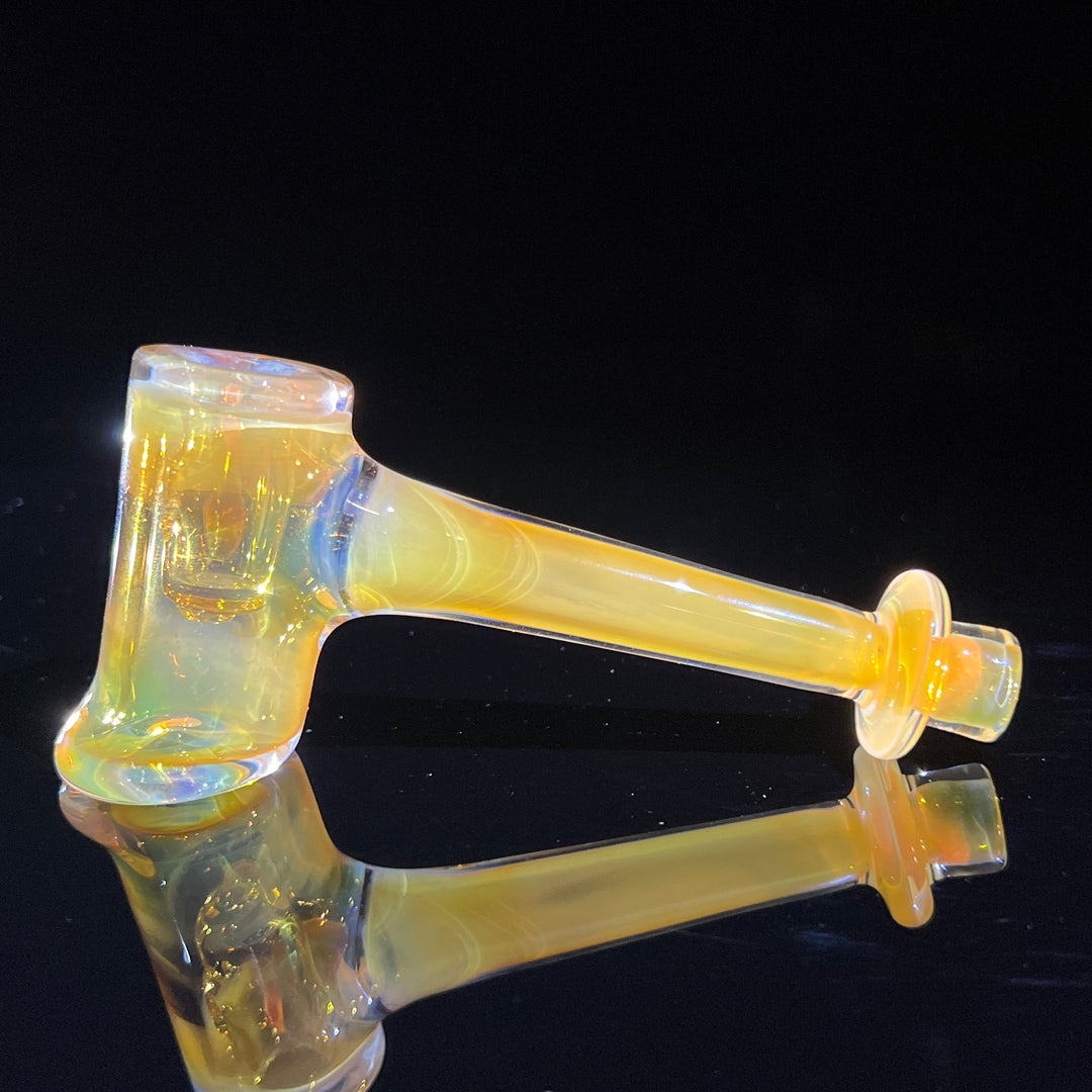 Silver Fumed Hash Hammer Glass Pipe KOP Glass   