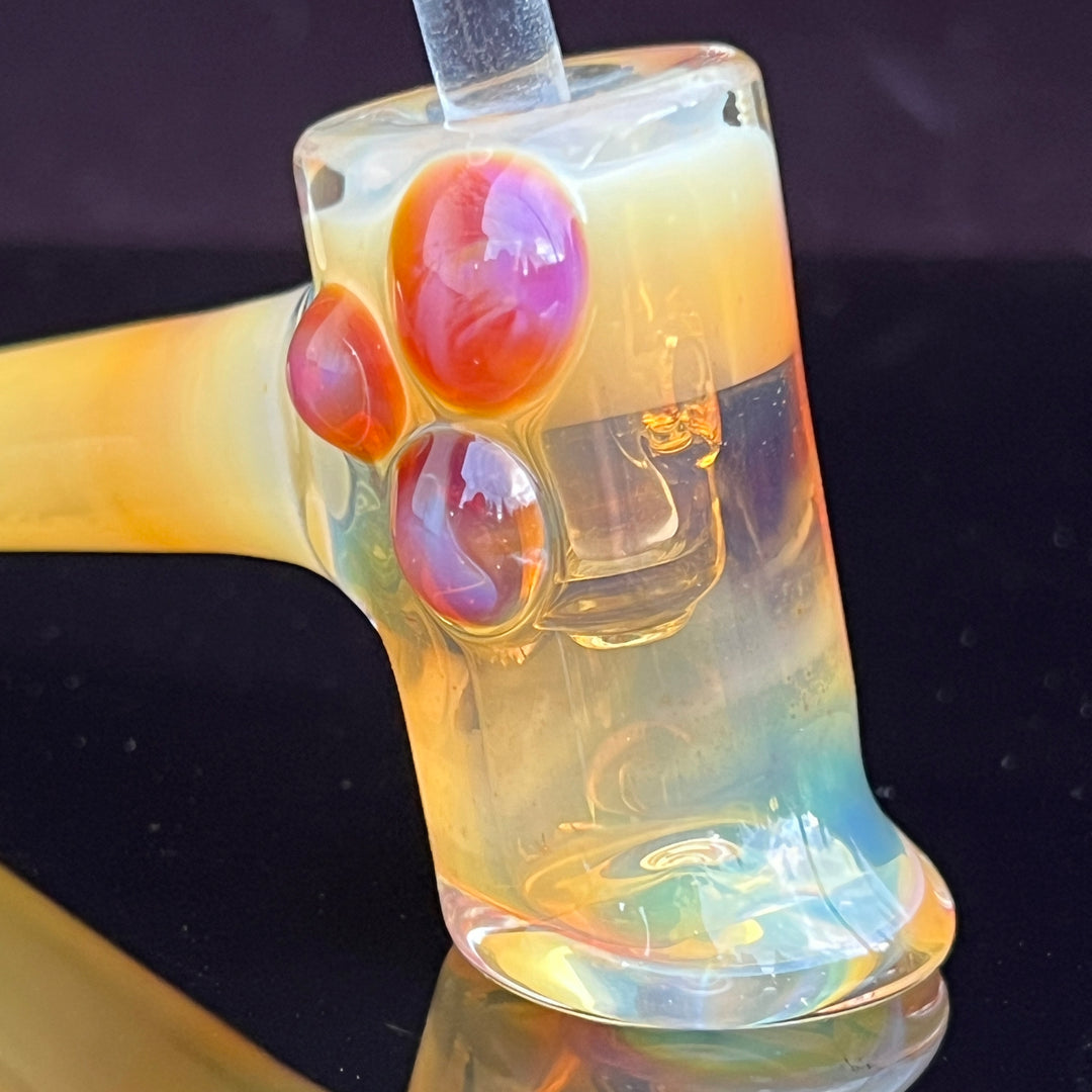 Silver Fumed Hash Hammer Glass Pipe KOP Glass   