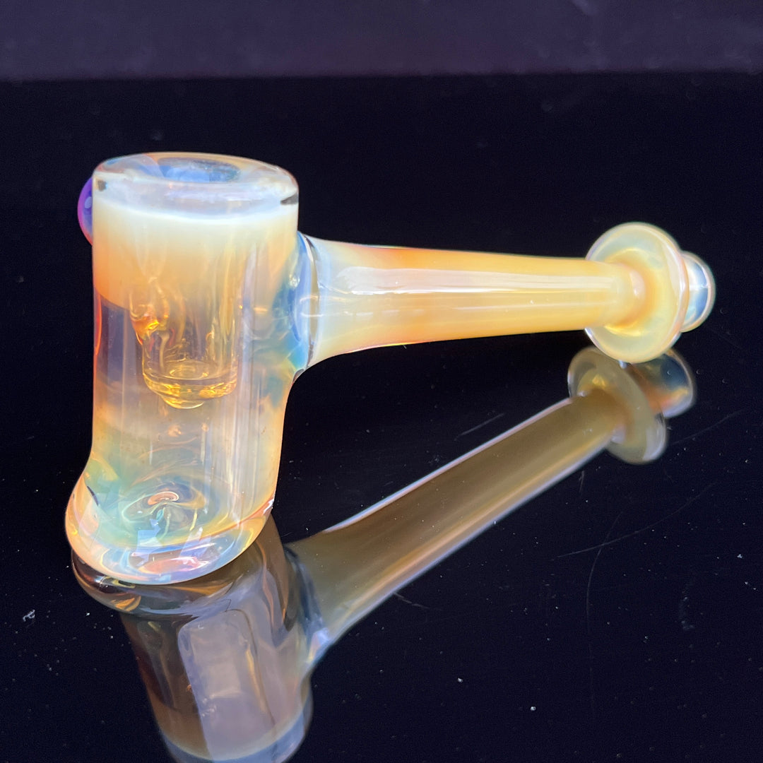 Silver Fumed Hash Hammer Glass Pipe KOP Glass   