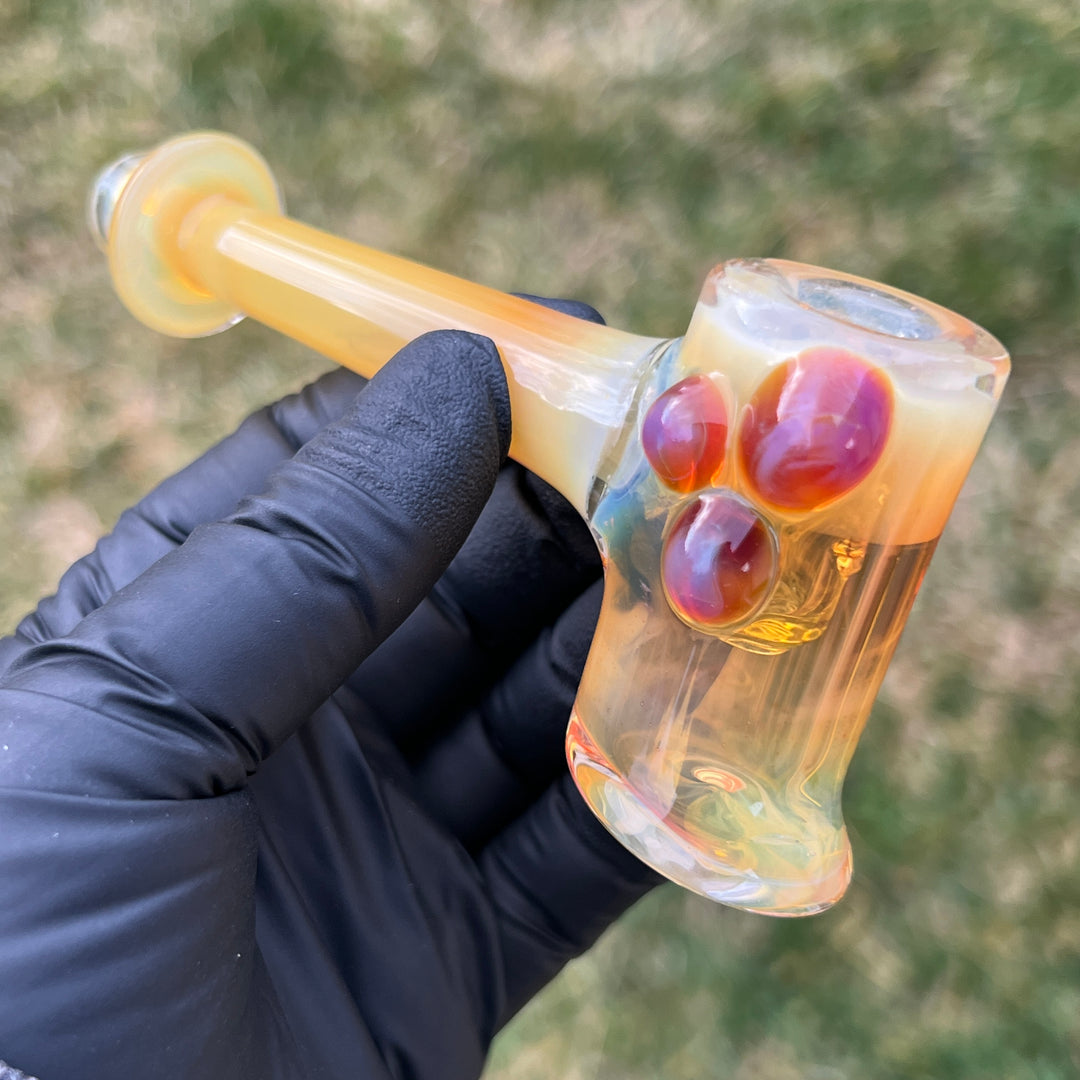 Silver Fumed Hash Hammer Glass Pipe KOP Glass   