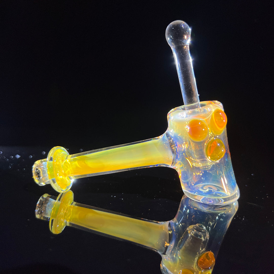 Silver Fumed Hash Hammer Glass Pipe KOP Glass   