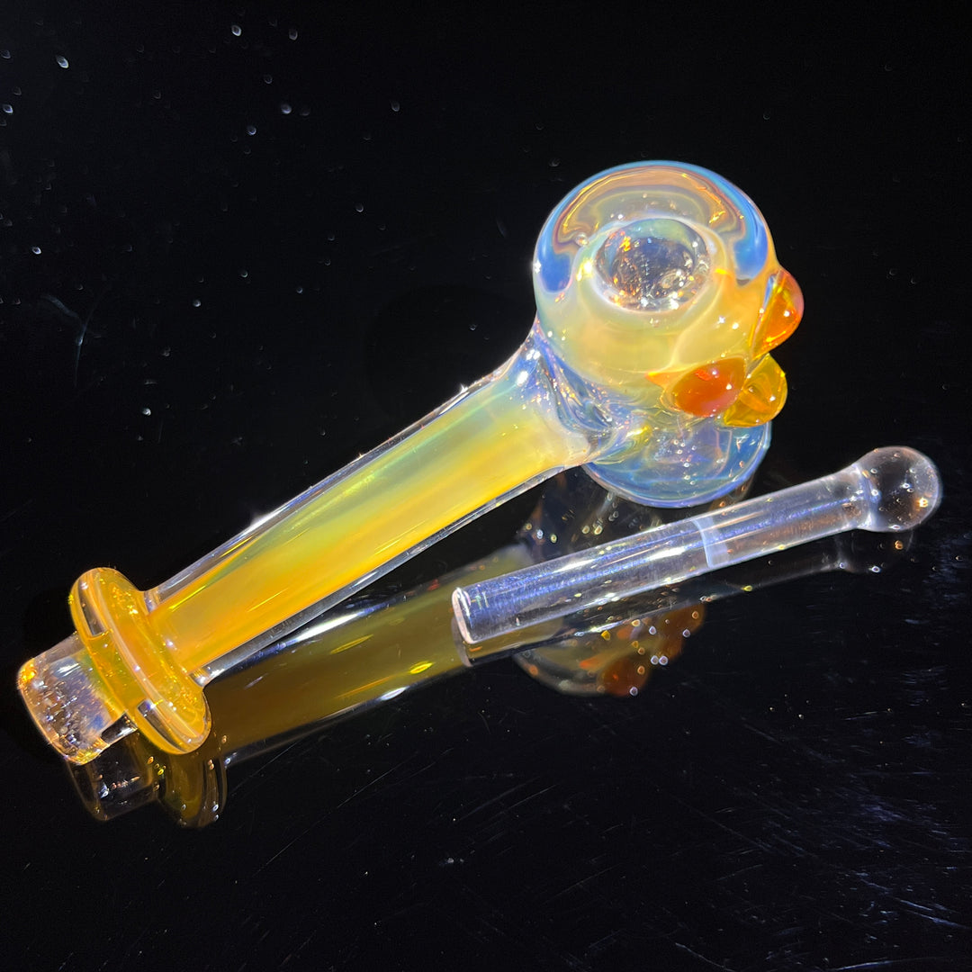 Silver Fumed Hash Hammer Glass Pipe KOP Glass   