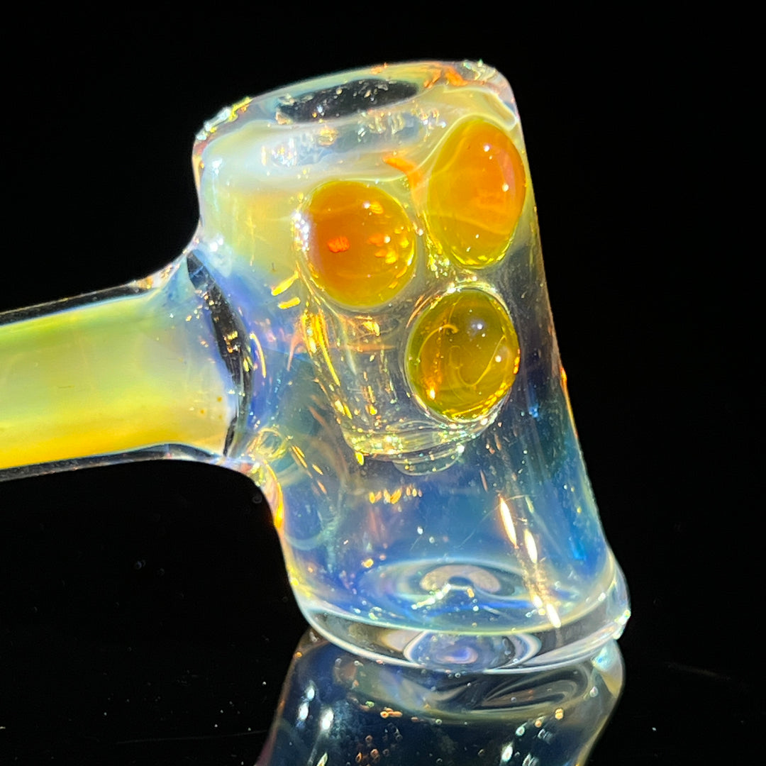 Silver Fumed Hash Hammer Glass Pipe KOP Glass   