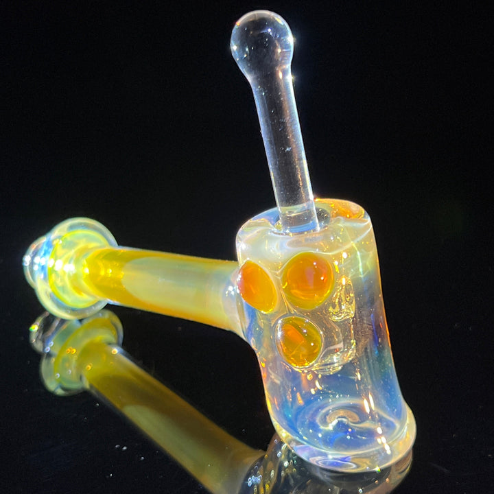 Silver Fumed Hash Hammer Glass Pipe KOP Glass   