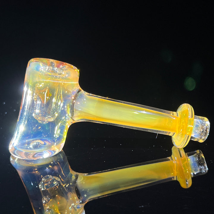 Silver Fumed Hash Hammer Glass Pipe KOP Glass   