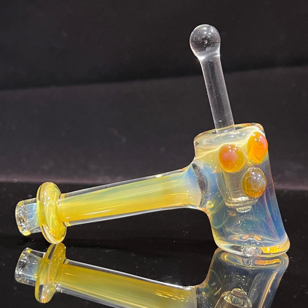 Silver Fumed Hash Hammer Glass Pipe KOP Glass   