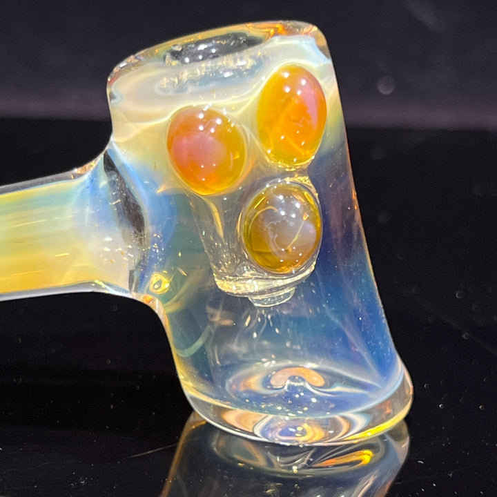 Silver Fumed Hash Hammer Glass Pipe KOP Glass   