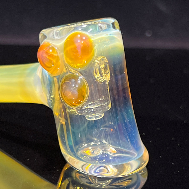 Silver Fumed Hash Hammer Glass Pipe KOP Glass   