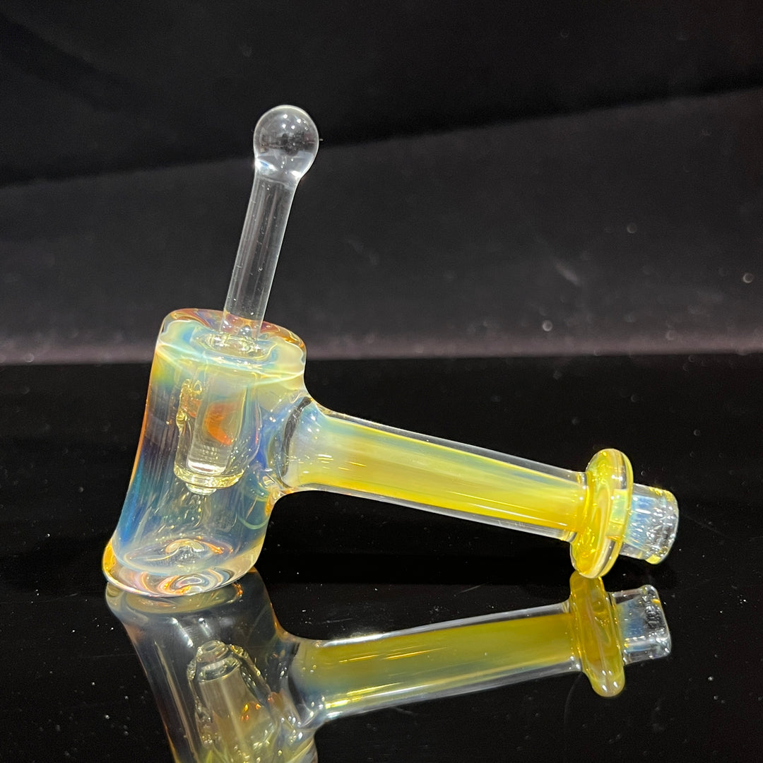 Silver Fumed Hash Hammer Glass Pipe KOP Glass   