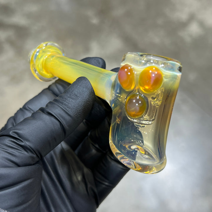 Silver Fumed Hash Hammer Glass Pipe KOP Glass   