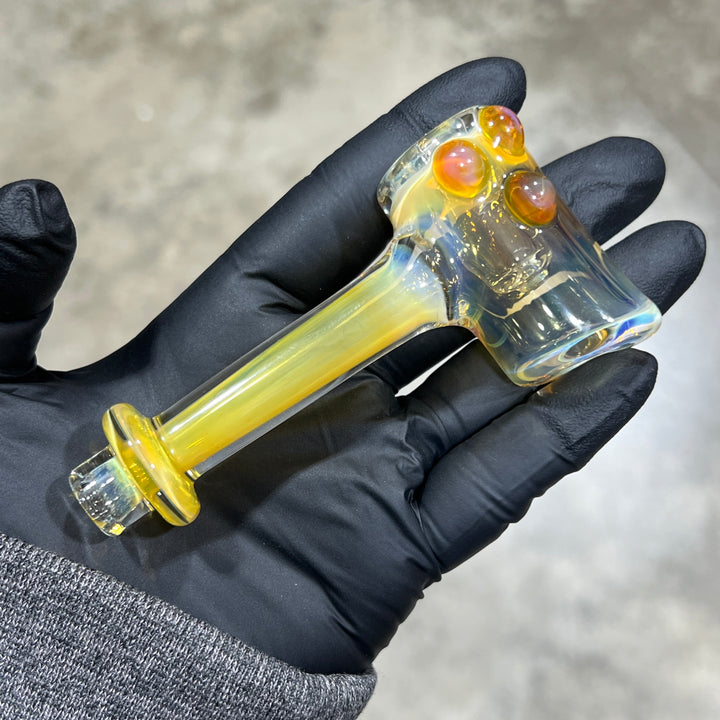 Silver Fumed Hash Hammer Glass Pipe KOP Glass   