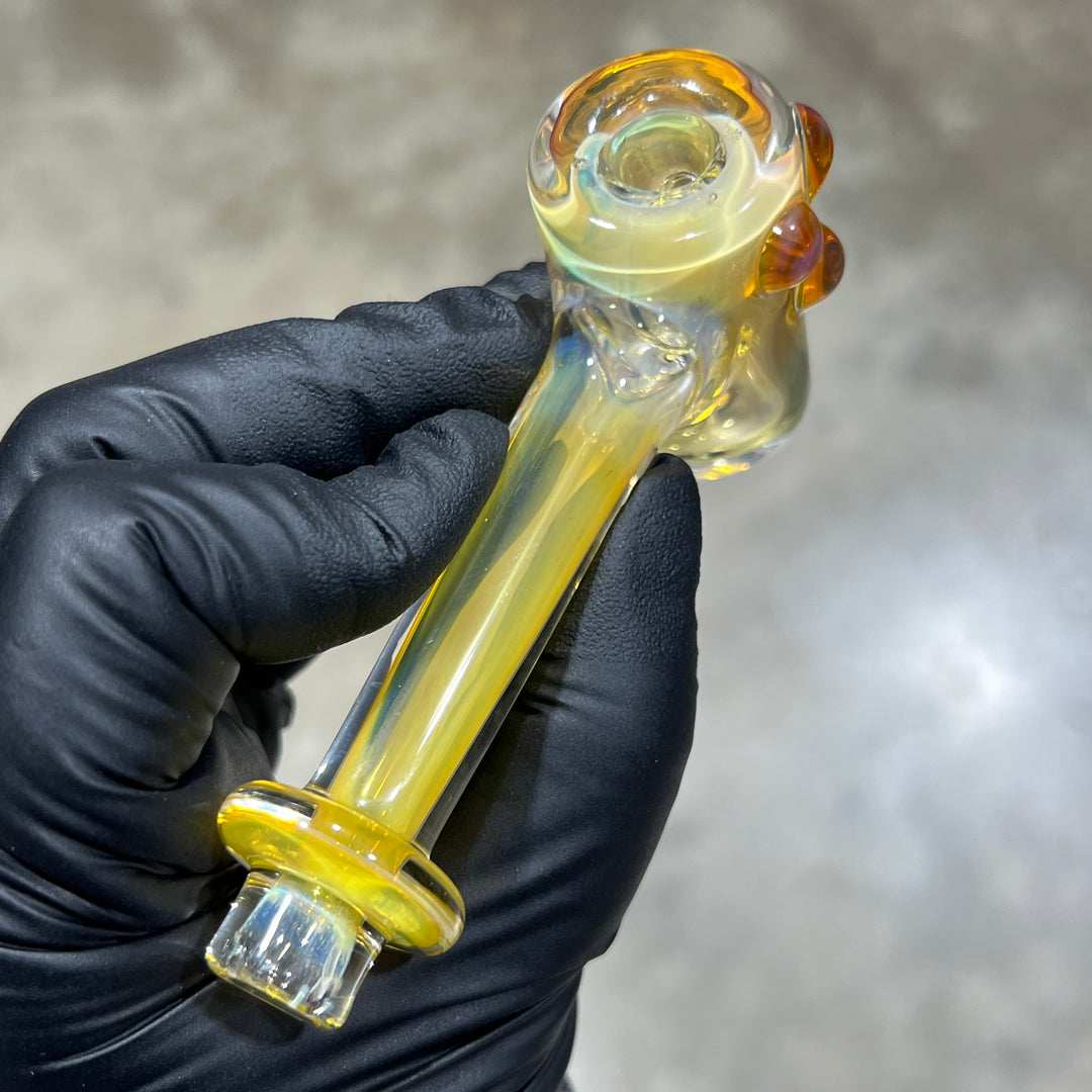 Silver Fumed Hash Hammer Glass Pipe KOP Glass   