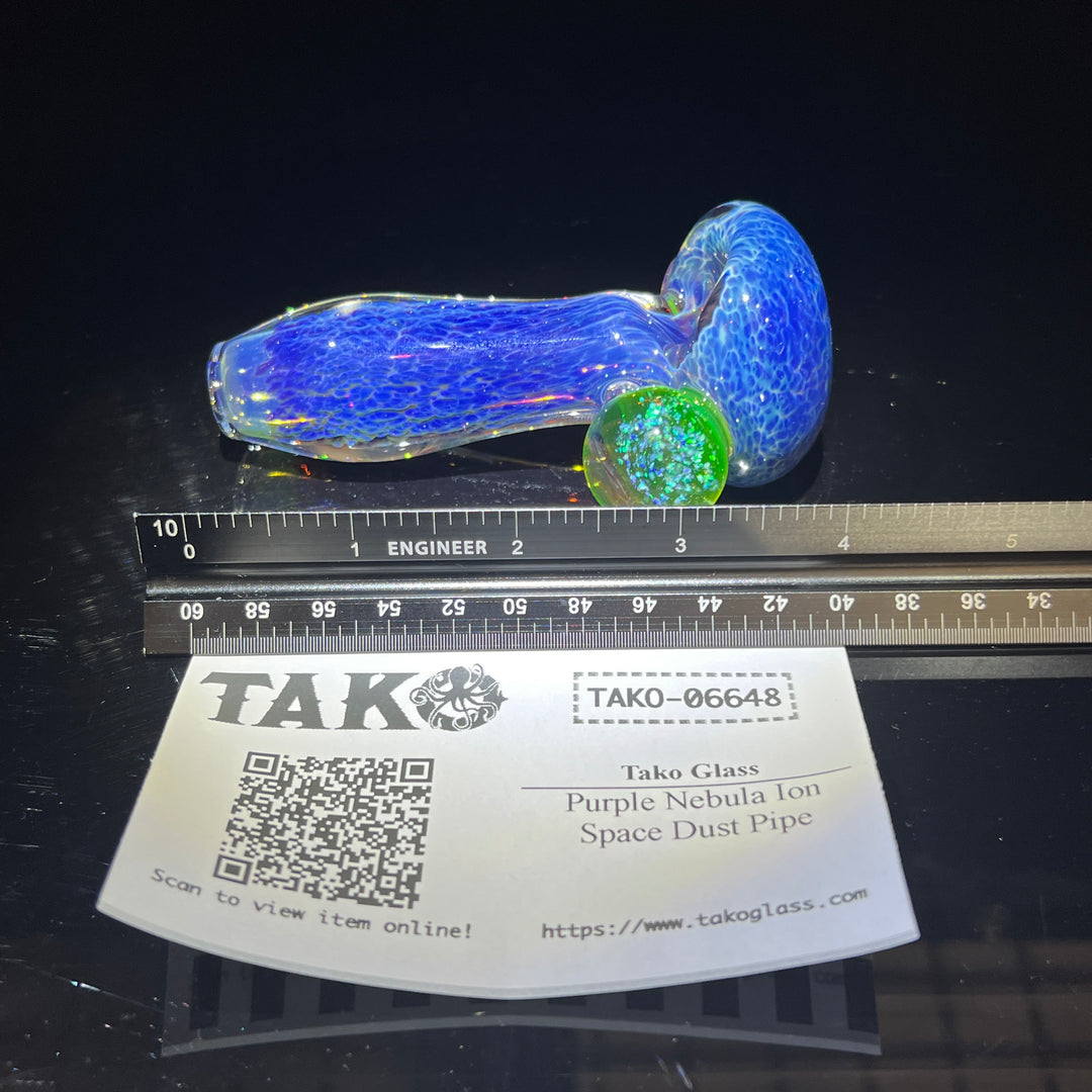 Purple Nebula Ion Space Dust Pipe Accessory Tako Glass   