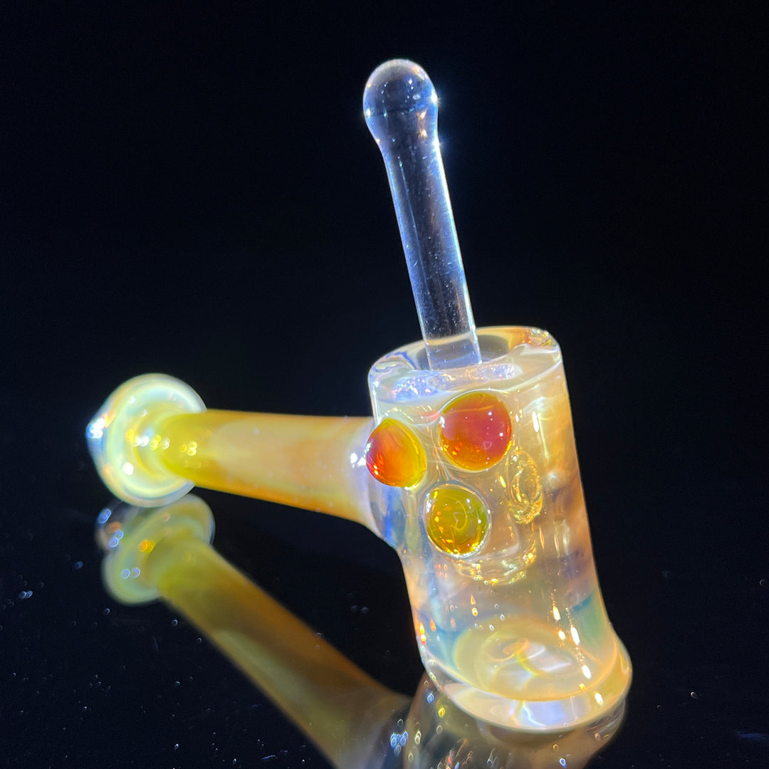 Silver Fumed Hash Hammer Glass Pipe KOP Glass   