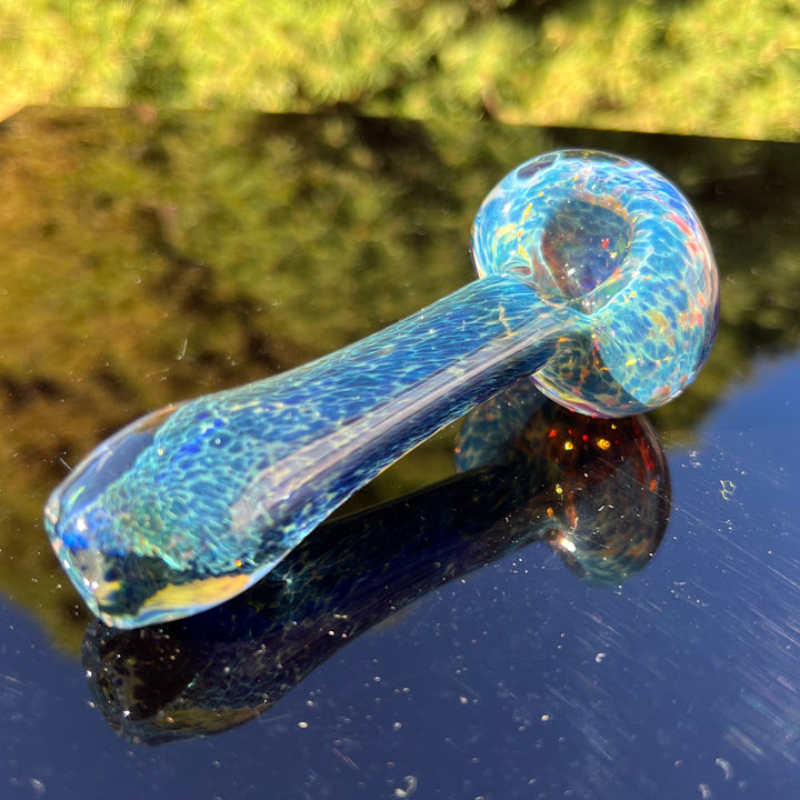 Blue Sea Sparkle Pipe Glass Pipe Beezy Glass   