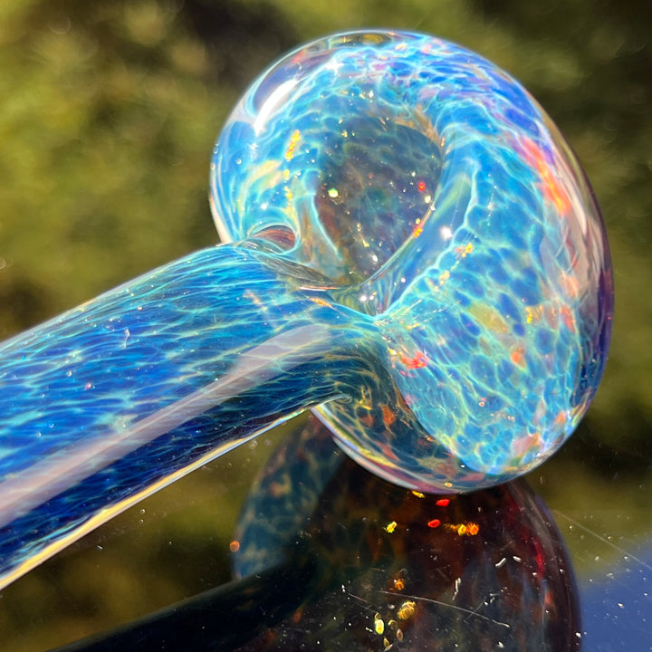 Blue Sea Sparkle Pipe Glass Pipe Beezy Glass   