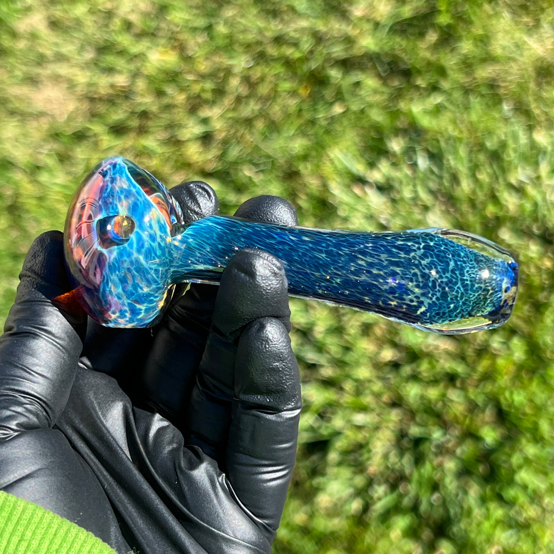 Blue Sea Sparkle Pipe Glass Pipe Beezy Glass   