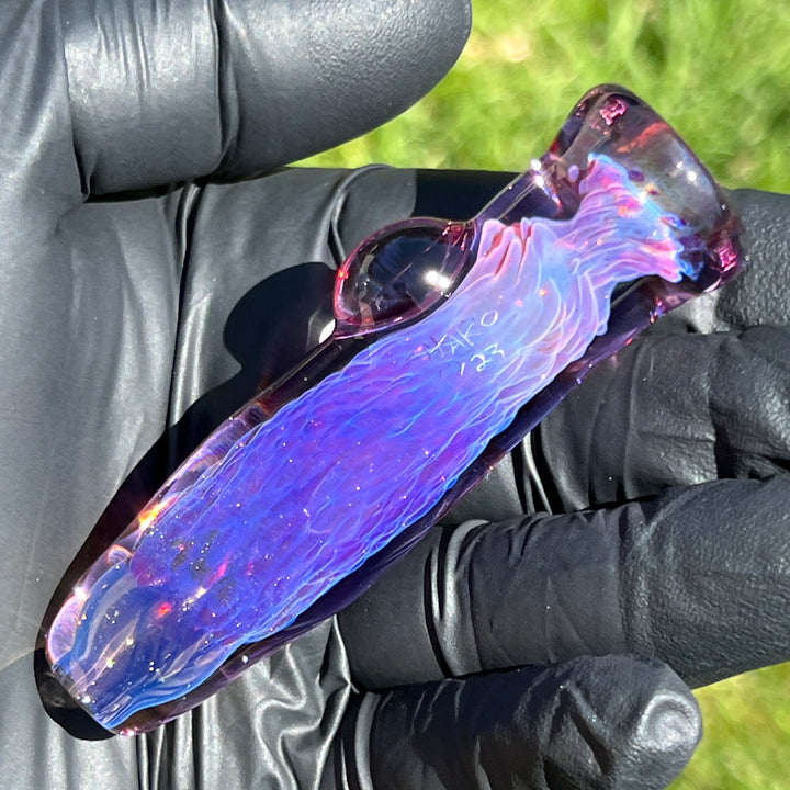 Purple Plasma Chillum 1 Glass Pipe Tako Glass   