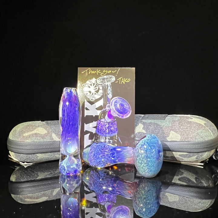 Purple Nebula Combo Glass Pipe Tako Glass   