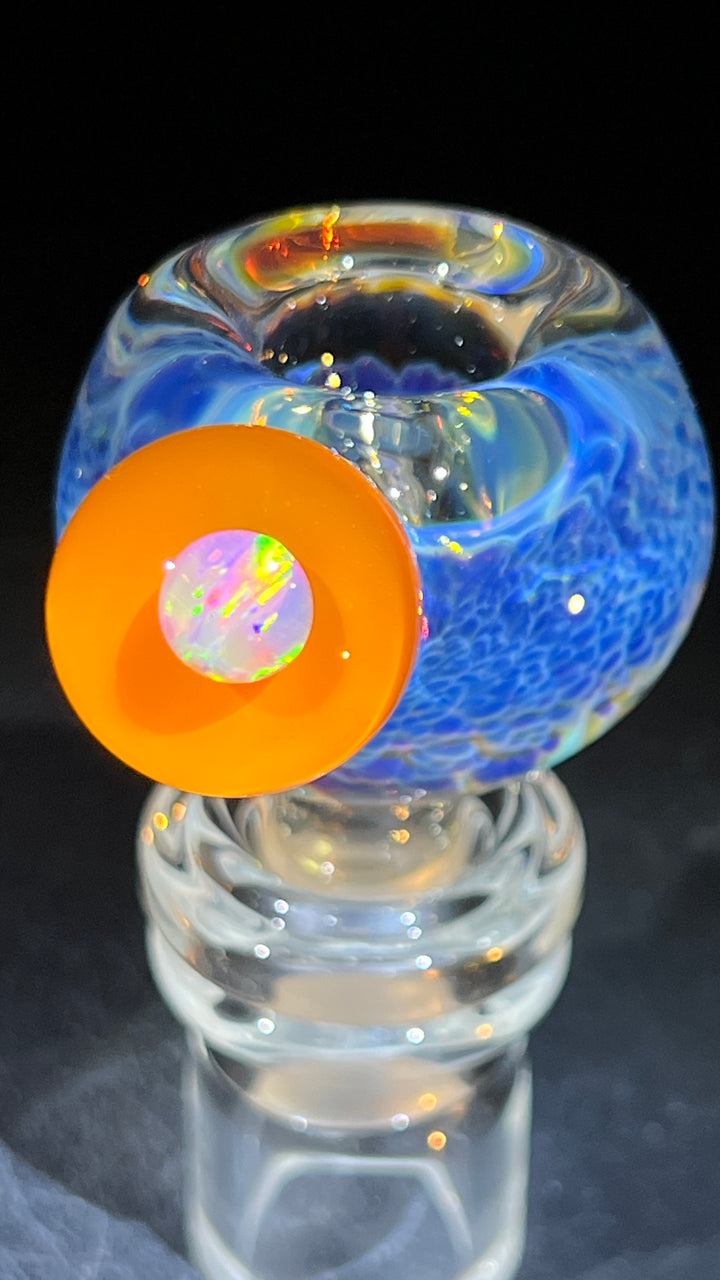Deep Six Purple Nebula 14mm Pull Slide with Orange Accessory Tako Glass   