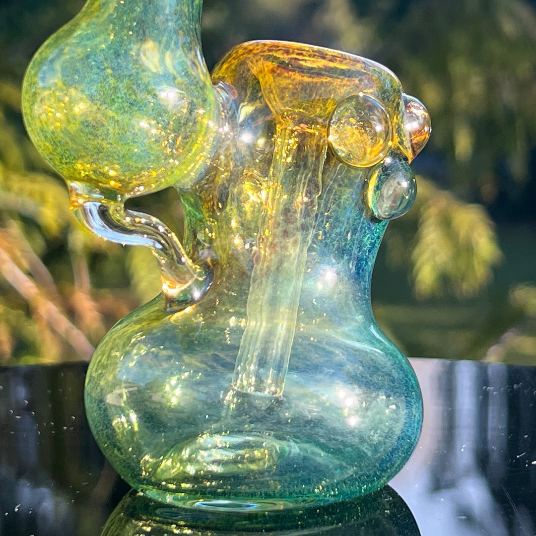 Smooth as Frit Bubbler Glass Pipe Sable Haze