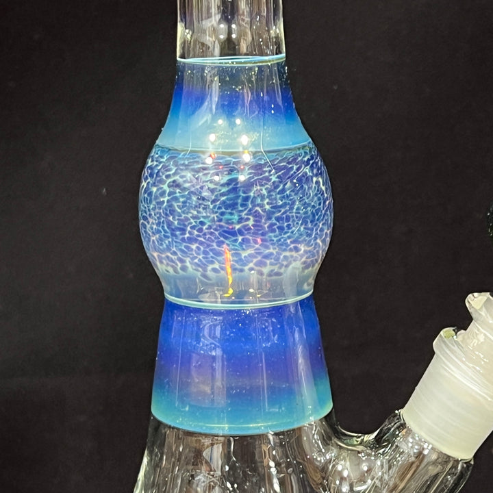 Purple Nebula Mystery Adventurine Beaker Bong Glass Pipe Tako Glass   