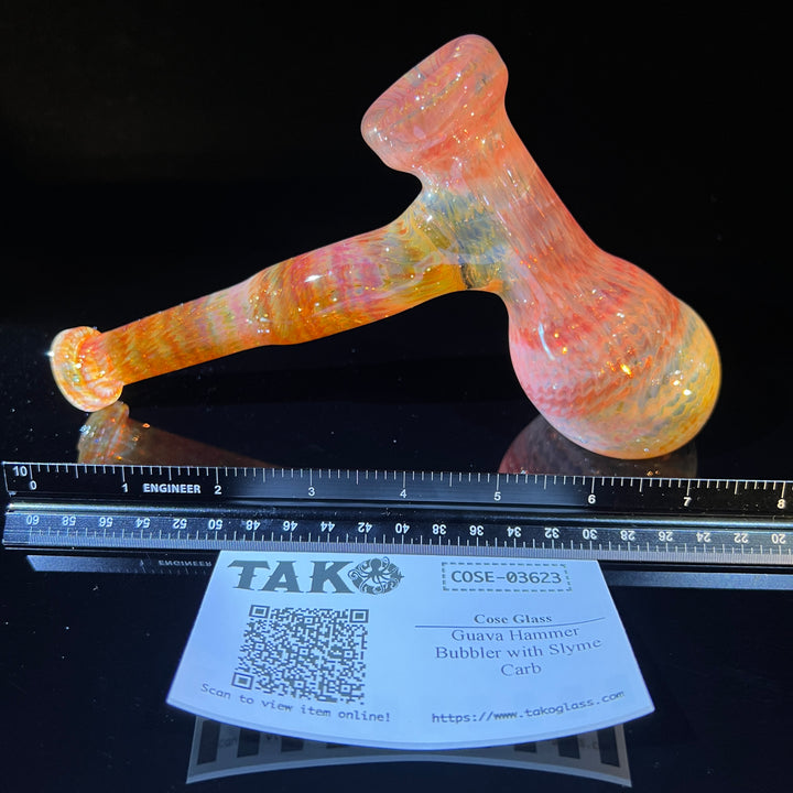 Guava Hammer Bubbler with Slyme Carb Glass Pipe Cose Glass   