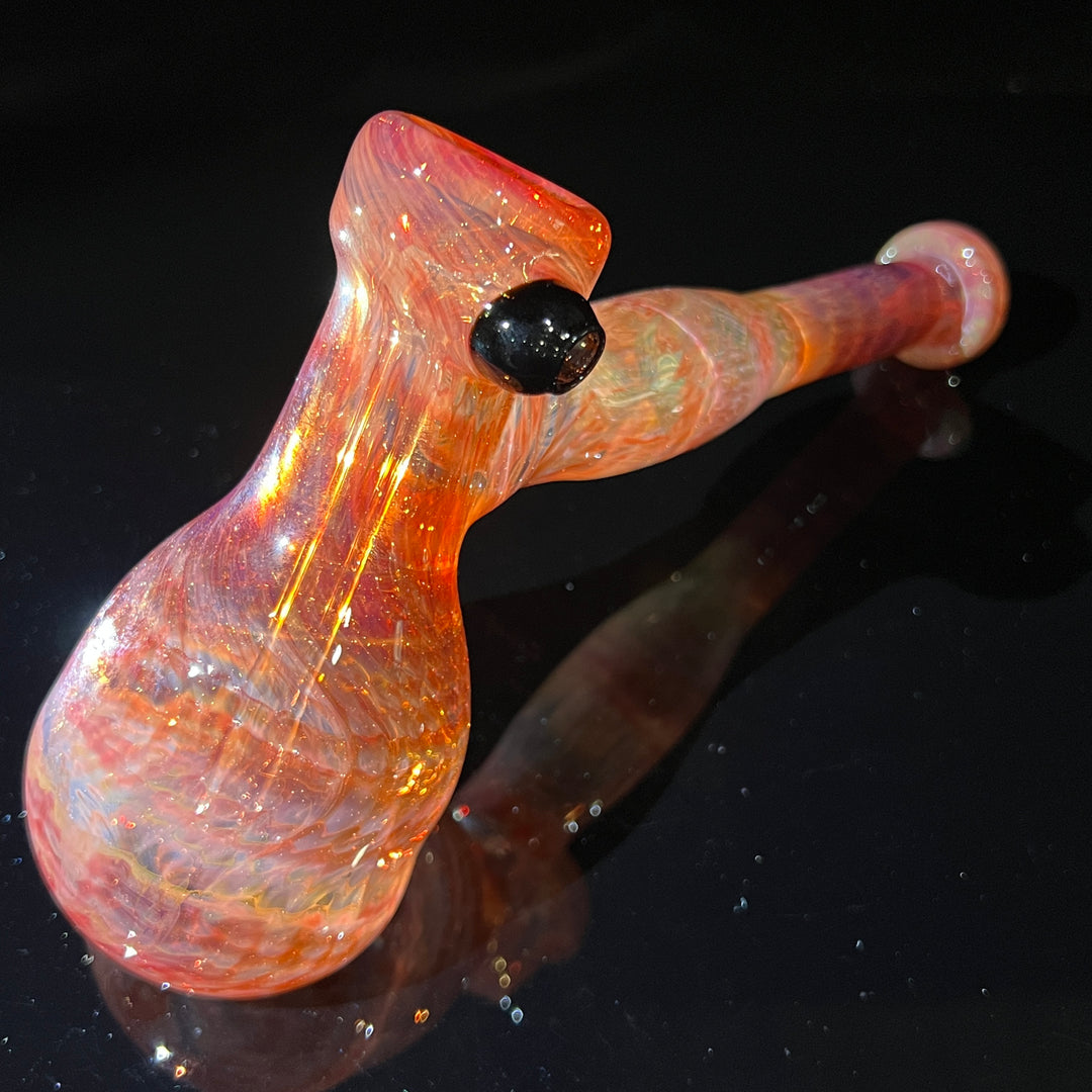 Guava Hammer Bubbler with Black Carb Glass Pipe Cose Glass   