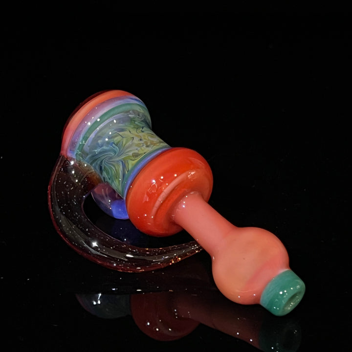 Flatmouth Chill with Horn and Opals 3 Glass Pipe Chillery Bogart   