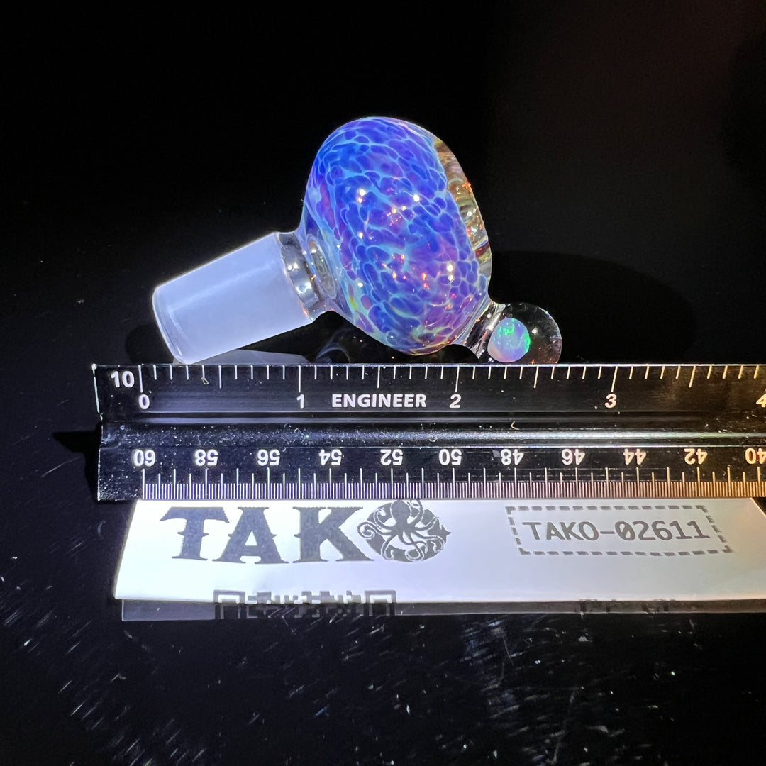 18 mm Nebula White Opal PullSlide Accessory Tako Glass   