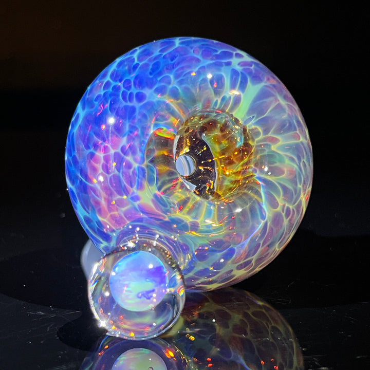 18 mm Nebula White Opal PullSlide Accessory Tako Glass   