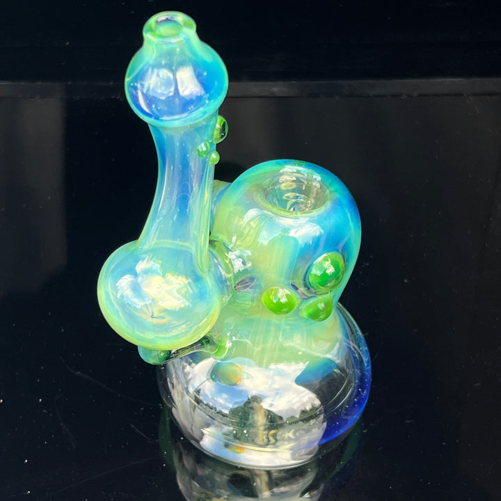 Green Apple Fume Bubbler Glass Pipe Sable Haze