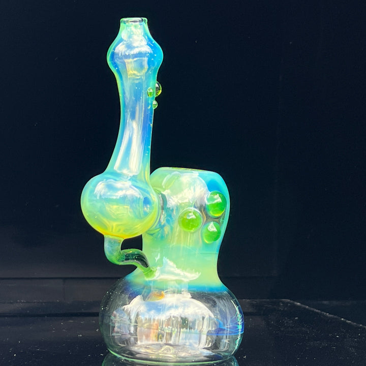 Green Apple Fume Bubbler Glass Pipe Sable Haze