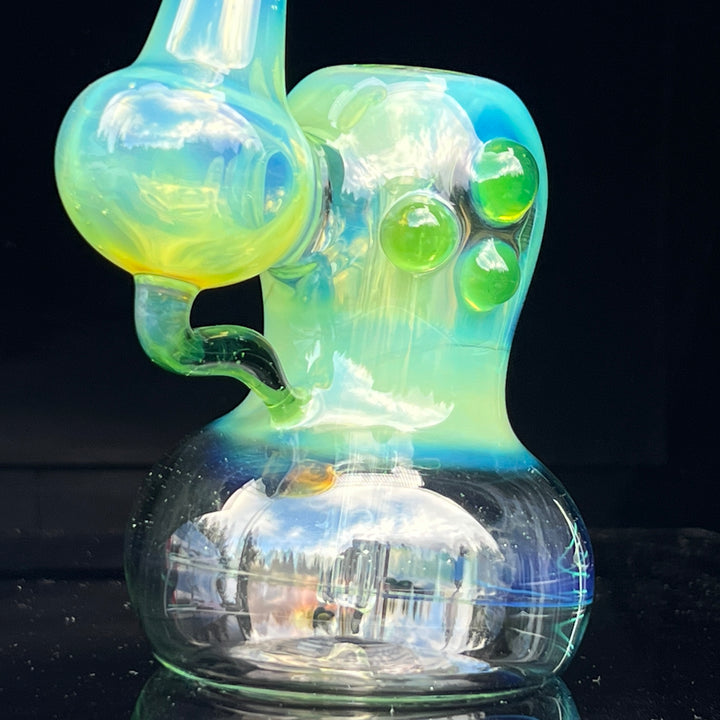 Green Apple Fume Bubbler Glass Pipe Sable Haze
