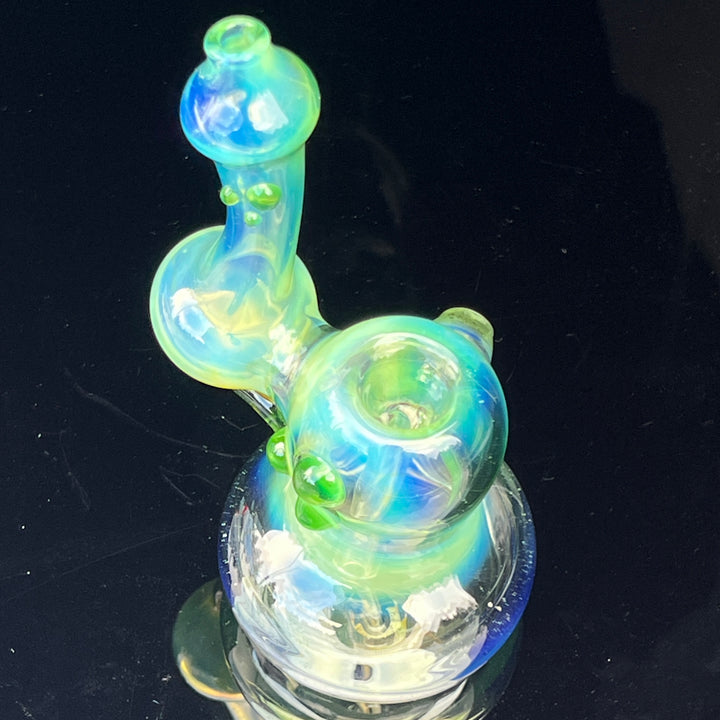 Green Apple Fume Bubbler Glass Pipe Sable Haze