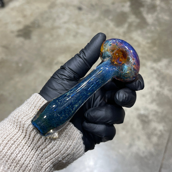 Blue Sea Sparkle Pipe Glass Pipe Beezy Glass   