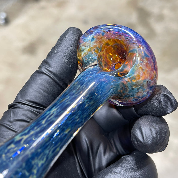 Blue Sea Sparkle Pipe Glass Pipe Beezy Glass   