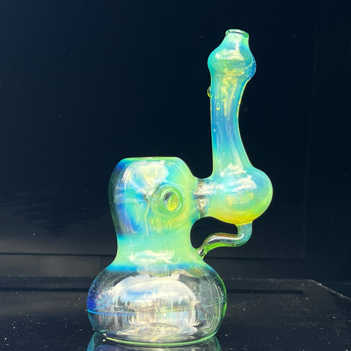 Green Apple Fume Bubbler Glass Pipe Sable Haze
