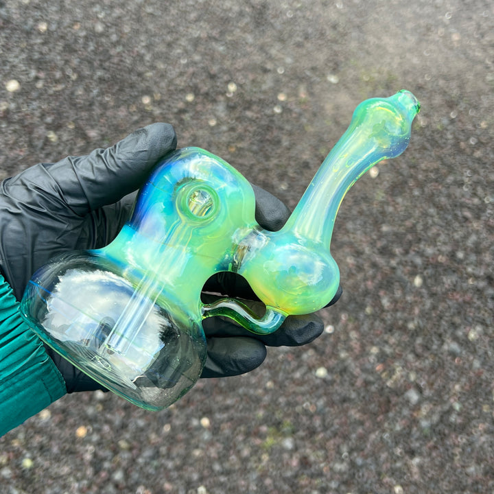 Green Apple Fume Bubbler Glass Pipe Sable Haze