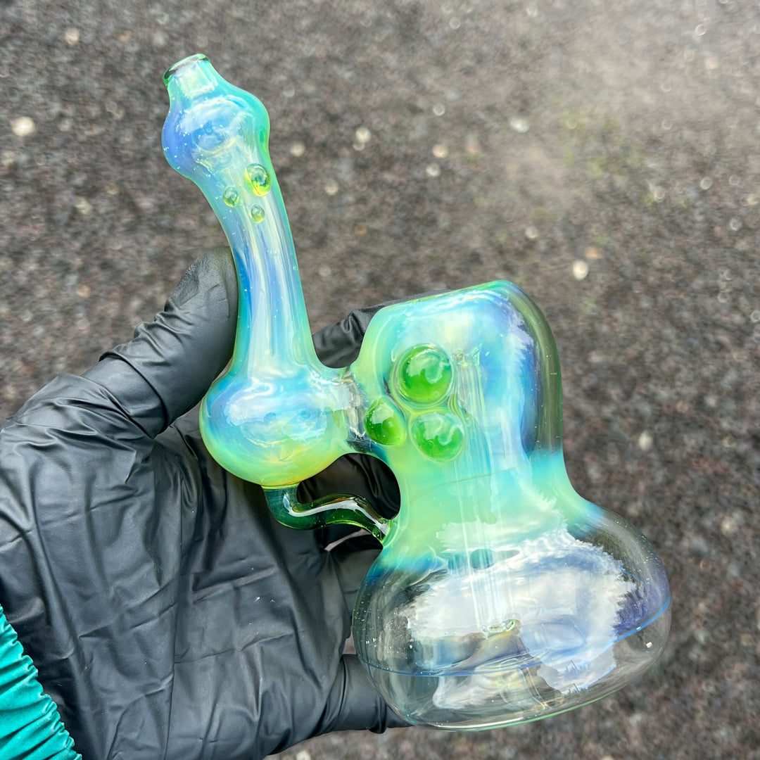 Green Apple Fume Bubbler Glass Pipe Sable Haze
