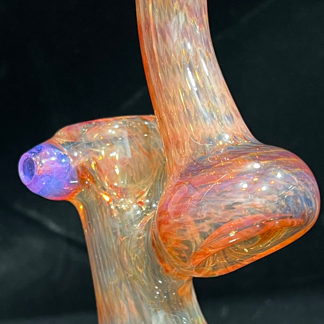Guava Bubbler with Pink Carb Glass Pipe Cose Glass   