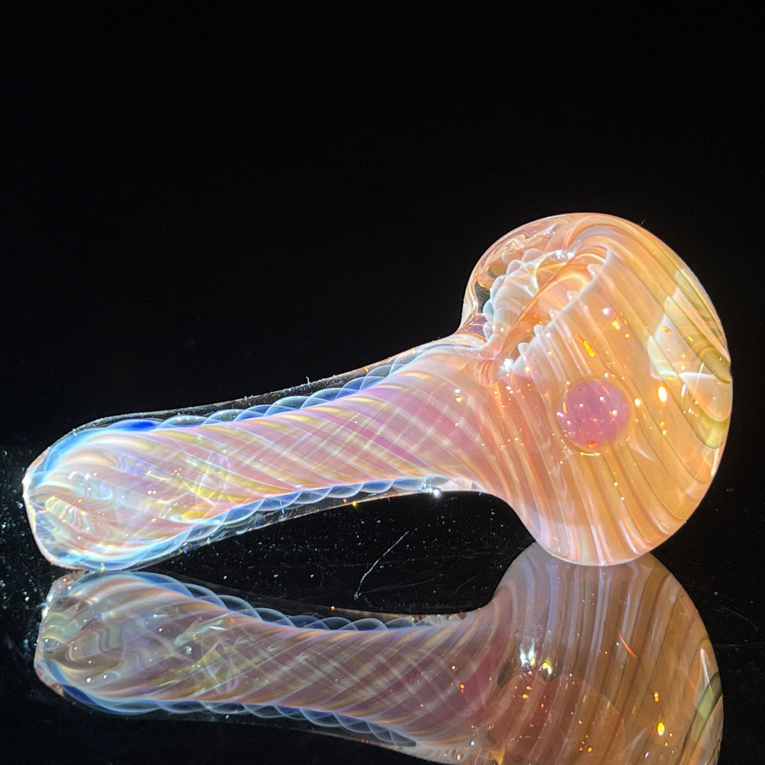 Thick Fume Pipe Pink Slyme Marble Glass Pipe Chuck Glass   