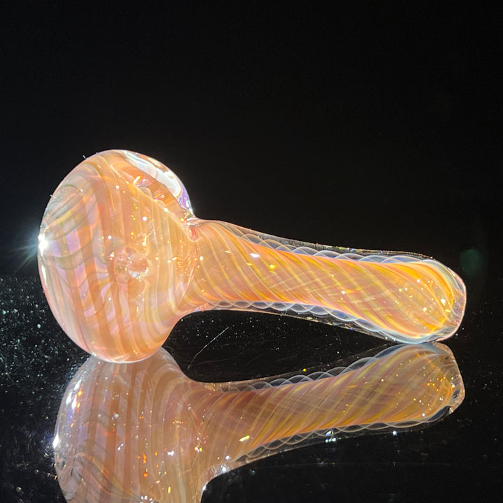 Thick Fume Pipe Pink Slyme Marble Glass Pipe Chuck Glass   