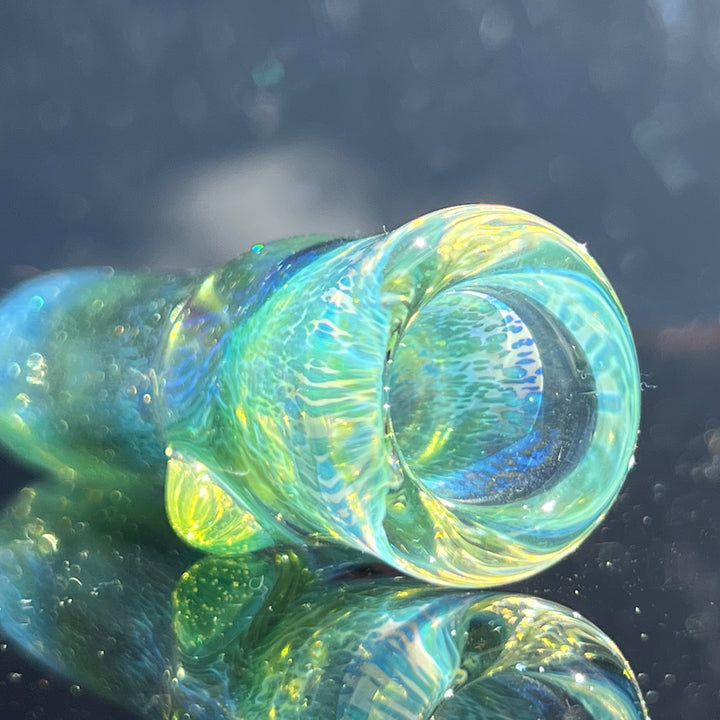 Mystery Aventurine Chillum Glass Pipe Chuck Glass   